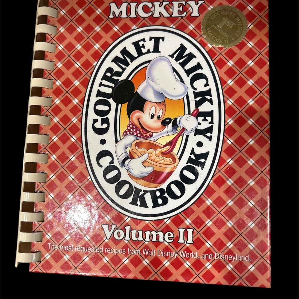 Vtg Spiral Hardback Cooking with Mickey Vol. 2 with First Printing Gold Seal